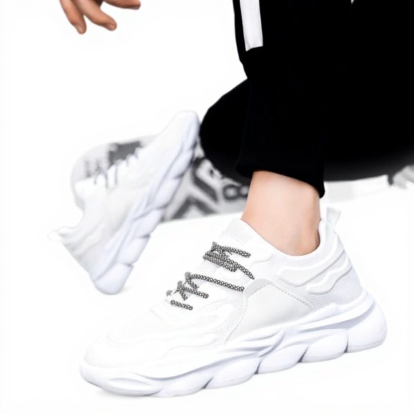 Dinglong Sneaker Donna Uomo Comode Traspiranti PU Coreane