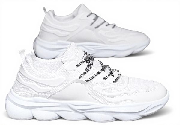 Dinglong Sneaker Donna Uomo Comode Traspiranti PU Coreane