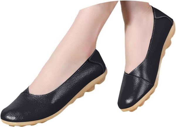 LinRim Ballerine Donna Piatte Punta a Punta Suola Flessibile-1