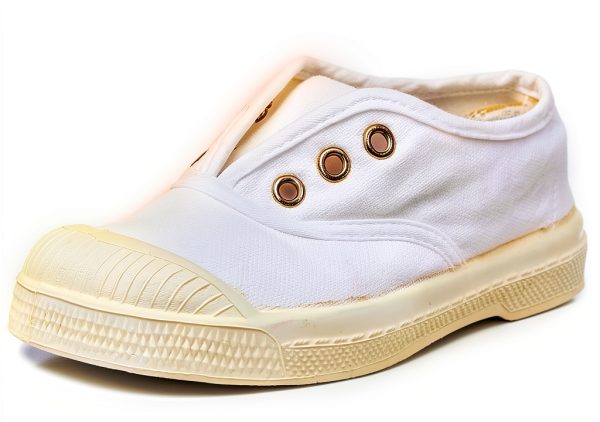 Bensimon Sneaker Bambina 0-24 Tela Bianco Tennis Elly