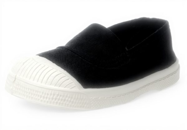 Bensimon Sneaker Bambini Elastica Cotone Blu Carbone