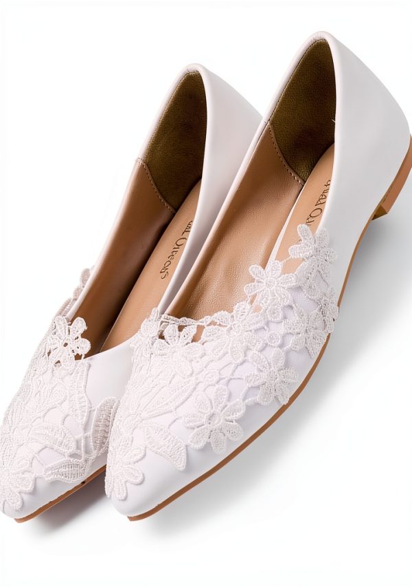 Scarpe basse donna Ipetboom pizzo eleganti matrimonio lavoro