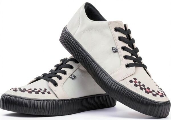 TUK Sneakers Creeper Pelle Suola Nervata Unisex Adulto-2