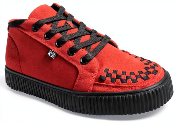 Scarpe TUK Unisex Pelle Scamosciata Stringate Tacco Piatto-4