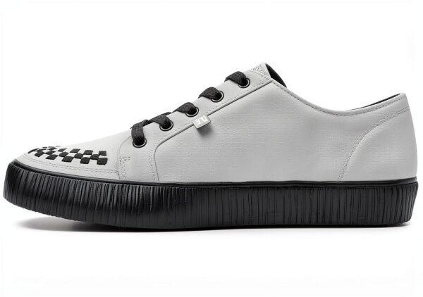 TUK Sneakers Creeper Pelle Suola Nervata Unisex Adulto-4